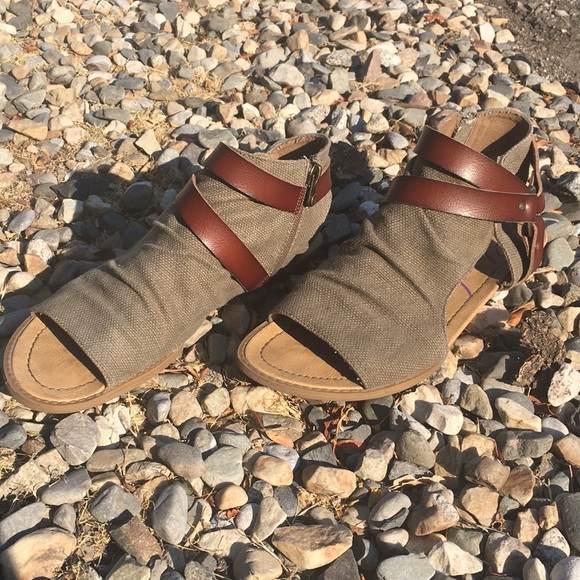 Blowfish Shoes - Blowfish leather and canvas warrior sandals